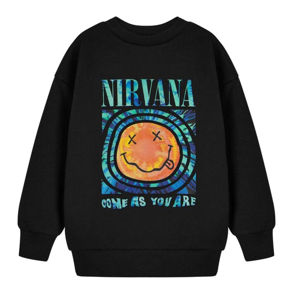 Nirvana Childrens/Kids Come As You Are Sweatshirt / Black